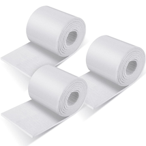 3 Rolls Adhesive Felt Sheet Padding 1/4" X 6" X 2.5 Yard Sticky White Fe... - $34.98