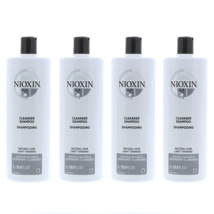 NIOXIN System 1  Cleanser Shampoo 33.8oz / 1 liter (Pack of 4) - £82.62 GBP