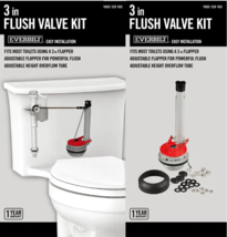 Everbilt 3 in. Universal Toilet Adjustable Flush Valve with Flapper #A21026 - £13.91 GBP