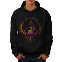 Wellcoda Triangle Fashion Mens Hoodie, Triangle Casual Hooded Sweatshirt - £25.79 GBP+