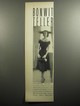 1951 Bonwit Teller Friedlander Dress Ad - Shadow Play - £14.53 GBP