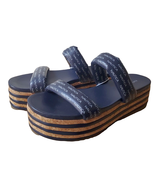 Nautica Shoes Sandals Women&#39;s Various Sizes QW2060 2-2.5&quot; Heels Navy Casual - £35.38 GBP