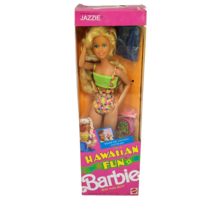 Vintage 1990 Hawaiian Fun Jazzie Barbie Doll Mattel # 9294 New In Original Box - £26.57 GBP