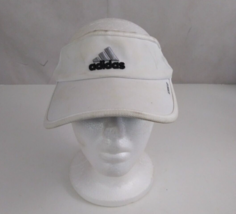 Adidas Aeroready White Embroidered Unisex Adjustable Visor - $8.53