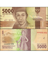 Indonesia 5000 Rupiah. 2016 UNC. Banknote Cat# P.156a - £1.36 GBP