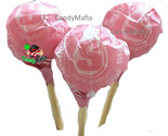 Strawberry Starburst POPS 20 Strawberry Suckers with chewy Pink Starburs... - £11.21 GBP