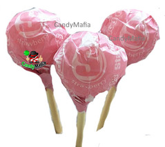 Strawberry Starburst POPS 20 Strawberry Suckers with chewy Pink Starburst center - £11.32 GBP