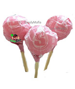 Strawberry Starburst POPS 20 Strawberry Suckers with chewy Pink Starburs... - £11.32 GBP