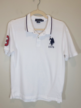 U.S Polo Assn Boy Kids 100% Cotton Polo Shirt Size XXL 18 - £4.08 GBP