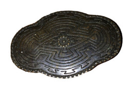Vintage Ornate Pattern Pin Brooch - $13.88