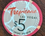 $5 TROPICANA Las Vegas Nevada Casino Chip. Vintage - £15.69 GBP