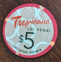 $5 TROPICANA Las Vegas Nevada Casino Chip. Vintage - £15.94 GBP