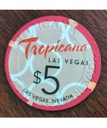 $5 TROPICANA Las Vegas Nevada Casino Chip. Vintage - £15.62 GBP