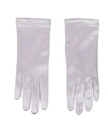Bridal Prom Costume Adult Satin Gloves Lavender Solid Wrist Length Party... - $10.69