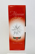 Moravian Star White 12&quot; Illuminated Hanging Bethlehem Star~Advent &amp; Christmas - £20.67 GBP