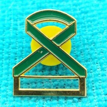 Mental health Awareness And Support Green Ribbon Clip Pin Vintage - $11.95