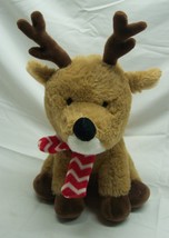 Fiesta Very Soft &amp; Cute Reindeer W/ Scarf 11&quot; Plush Stuffed Animal Toy - £14.64 GBP