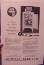 Vintage General Electric Refrigerator Advertisement  - $3.99