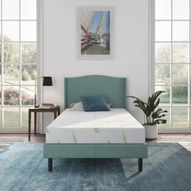 Napqueen Twin Xl Size Mattress, 12 Inch Anula Green Tea Infused Memory Foam - $250.99