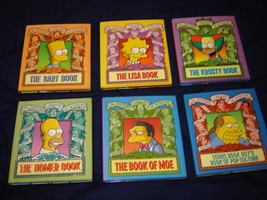 6 New Simpsons Library of Wisdom Books-Bart/Lisa/Homer - $412.24 MXN