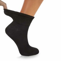 AWS/American Made Diabetic Ankle Socks with Non-Binding Top and Seamless Toe 3 P - £10.22 GBP