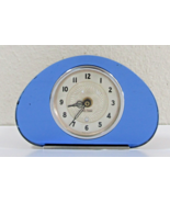 1940s Art Deco Seth Thomas Blue Mirror Table Clock - $1,210.31 MXN