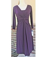 Chaps Ladies Small Dress NWT Aubergine - $618.13 MXN