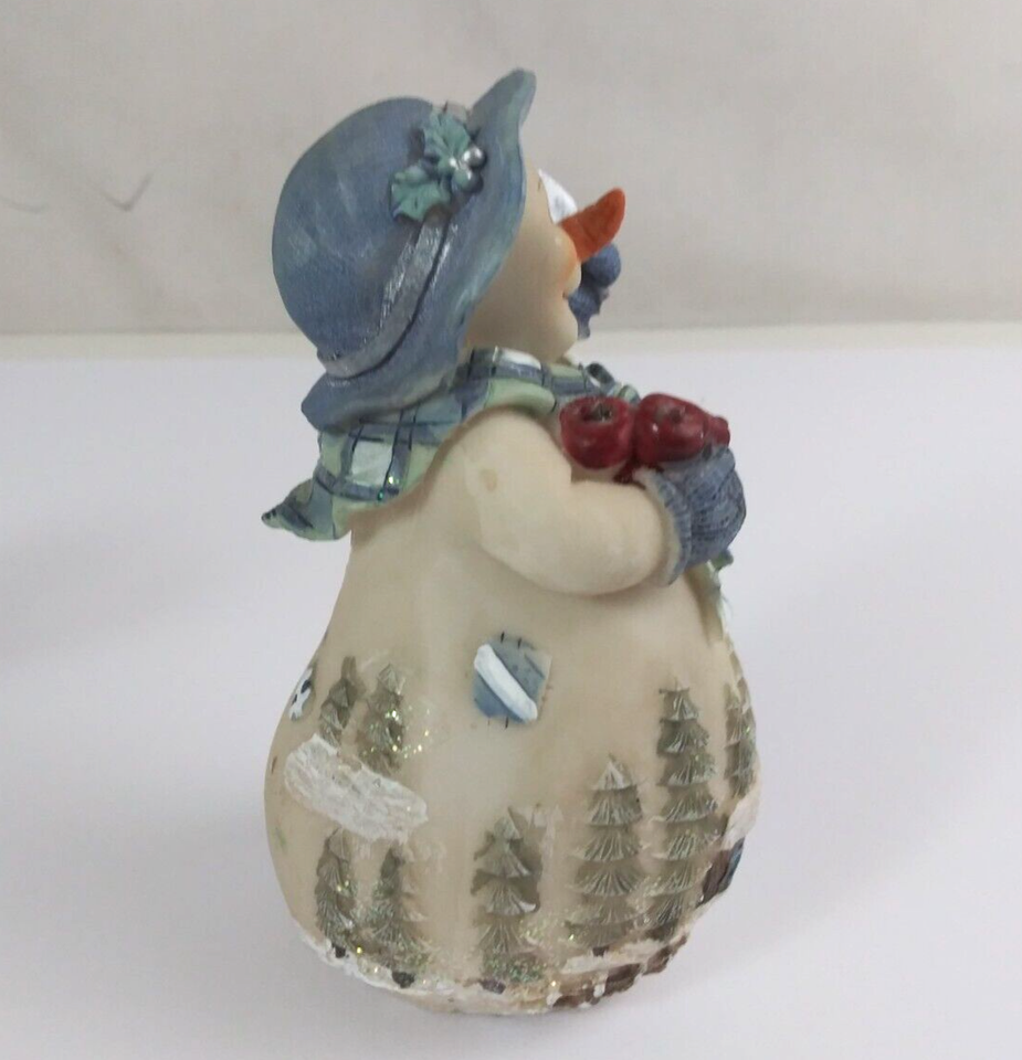 Vintage Kirkland's Winter Scene Christmas Snow Ladies With Apples 5" Figurines Item image 4