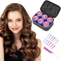 Hair Rollers Set with Free Cosmetic Bag - Self Grip Heatless Sooninno Hair Curle - £15.93 GBP