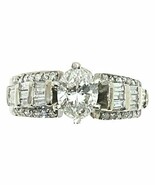 1.50 ct Diamond Solitaire Engagement Ring REAL Solid 10 kw Gold 4.2 g SI... - $6,860.00