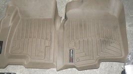 WeatherTech FloorLiner Tan Floor Mats Set – Front &amp; Rear – P/N 44003 R/L... - $68.59