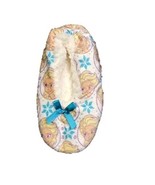 Disney Frozen Fuzzy Babba Slipper Socks Size S/M White 1 Pair Gripper Bo... - £8.12 GBP