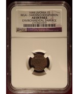 Rare 1644 Livonia 1S Riga Swedish Occupation NGC Certified! - €87,16 EUR