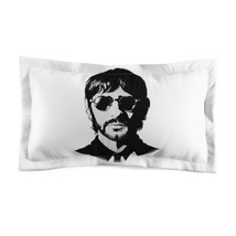 Ringo Starr Black and White Microfiber Pillow Sham with Beatles Drummer Design - £26.34 GBP+