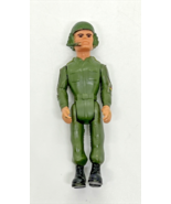 Vintage Fisher Price Construx Millitary Green ARMY MEN  3” Action Figure... - £9.14 GBP