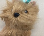 Vintage Plush Dog HR City Toys Small Yorkshire Terrier Puppy Brown 7in H... - $8.85