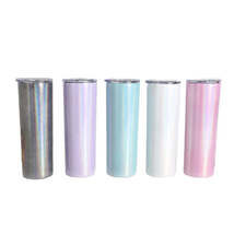 20oz Sublimation Blank Tapered Skinny White Blue Purple Black Pink Stain... - $6.35