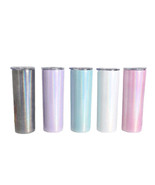 20oz Sublimation Blank Tapered Skinny White Blue Purple Black Pink Stain... - $120.69 MXN