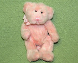 RUSS BERRIE LUV&#39;UMS PINK TEDDY BEAR 8&quot; LUV UMS BEANBAG SOFT STUFFED ANIM... - $9.45