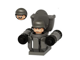 Minifigure Toilet Man Soldier Skibidi Cartoon Rare - $158.30 MXN