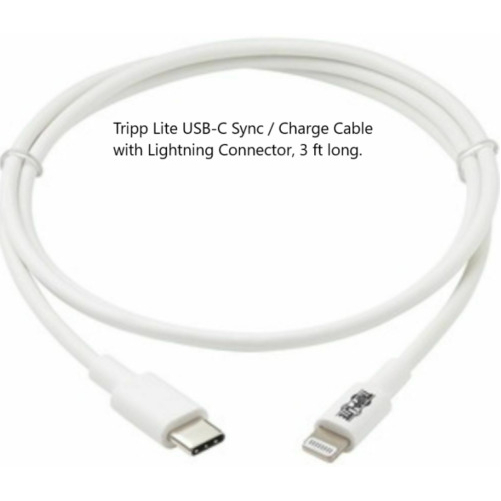 Eaton M100-003-WH IPHONE CABLE - USB-A LEFT CONNECTOR - MALE LEFT GENDER... - $44.35