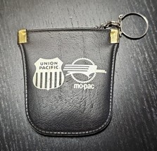 Vintage Union Pacific Railroad UPRR Mo-Pac Advertising Keychain Coin Pur... - $28.69