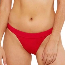 Andie Swim The Banded Cheeky Bikini Bottom Stretch Cherry Red XS - £22.68 GBP