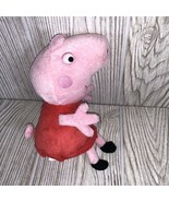 NEW Peppa Pig Plush Toy Stuffed 7” Hasbro Red Dress Stuffed Animal  EUC - £7.13 GBP