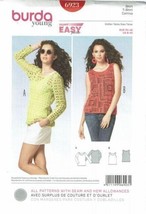 Burda Sewing Pattern 6923 Shirt Camisa Size 8-20 - $7.84