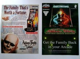 The Addams Family Arcade Flyers Uncle Fester Electric Shock Machine Original - £12.34 GBP