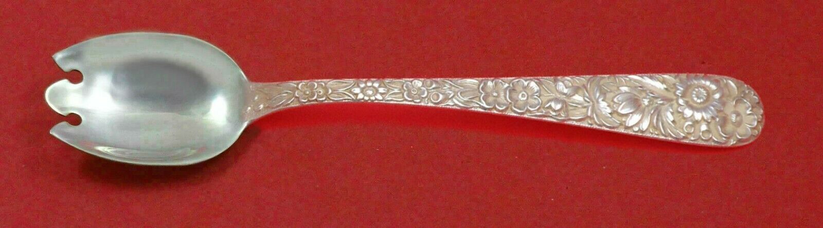 Primary image for Repousse by Kirk Sterling Silver Ice Cream Dessert Fork 5 7/8" Custom Made