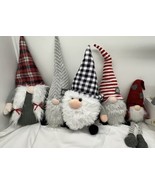 Christmas Gnomes Lot Of 5 Various Sizes/shapes - $37.83