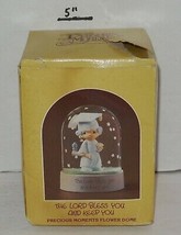 Precious Moments &quot;The Lord Bless you and Keep you&quot; Flower Water Dome - $14.50