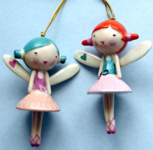 Lenox Forever Friends Winged Fairy 2-Piece Ornament Set 2022 4&quot;H New - £21.23 GBP